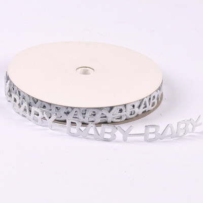 1–1,5 cm segatud roosad/sinised paelad käsitöötarbed Tikitud riidest pakkimine Kingitused beebipeokaunistused DIY õmblustarvikud