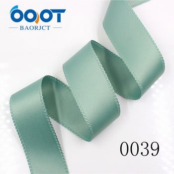 OOOT BAORJCT 181304 38 mm 10 ярда едноцветна двустранна панделка за цветя Сватбени декоративни панделки, опаковки за подаръци, ръчно изработени материали Направи си сам