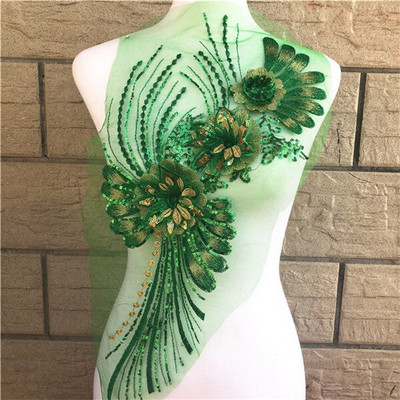 1 tk 7 värvi lillelised litrid tikandid kaelus pits, aplikatsiooniga ääriskrae pulmadeks õhtukleidi õmblemiseks isetegemise albumi plaaster