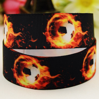 22 χιλιοστά 25 χιλιοστά 38 χιλιοστά 75 χιλιοστά Ποδοσφαιρικά κινούμενα σχέδια τυπωμένα Grosgrain Κορδέλα διακόσμηση πάρτι 10 Yards