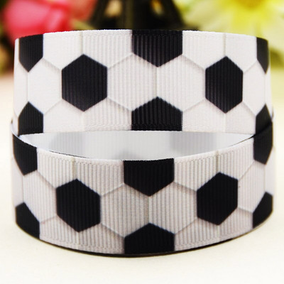 22 χιλιοστά 25 χιλιοστά 38 χιλιοστά 75 χιλιοστά Ποδοσφαιρικά κινούμενα σχέδια τυπωμένα Grosgrain Κορδέλα διακόσμηση πάρτι 10 Yards