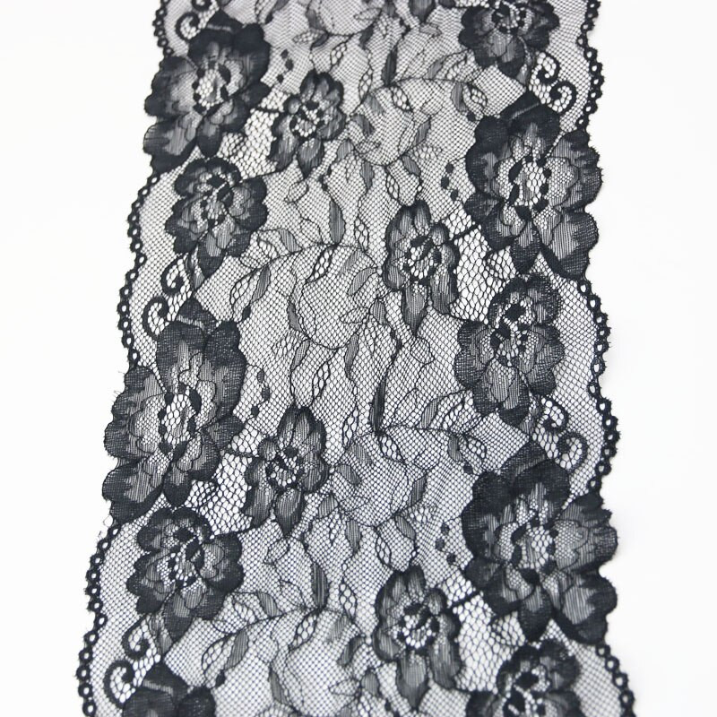 (3 metri/lot) 21 cm dantelă elastică albă Țesătură lenjerie intimă goală dantelă elastică Trim panglici DIY