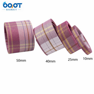 Παχύ υφασμάτινο κορδέλα διπλής όψης Lattice 5 Yards 211105-1 40mm DIY Crafts Hairclip Apparel and Sewing Decorations