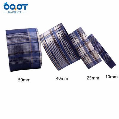 Παχύ υφασμάτινο κορδέλα διπλής όψης Lattice 5 Yards 211105-1 40mm DIY Crafts Hairclip Apparel and Sewing Decorations