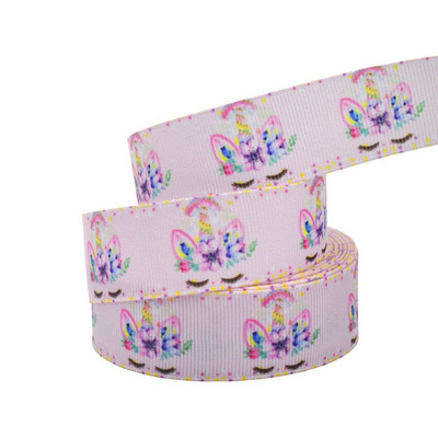 1" 25MM Rainbow Unicorn otisnuta životinjska grosgrain vrpca Ukrasne vrpce za svadbene zabave DIY mašne za kosu Ručno izrađeni dodaci