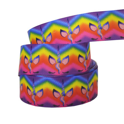 1" 25MM Rainbow Unicorn otisnuta životinjska grosgrain vrpca Ukrasne vrpce za svadbene zabave DIY mašne za kosu Ručno izrađeni dodaci