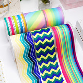 DIY koomiksitriibud ja võred, trükitud Grosgrain lint käsitöötarvikute jaoks Õmblustarvikud 5 jardi. 14611