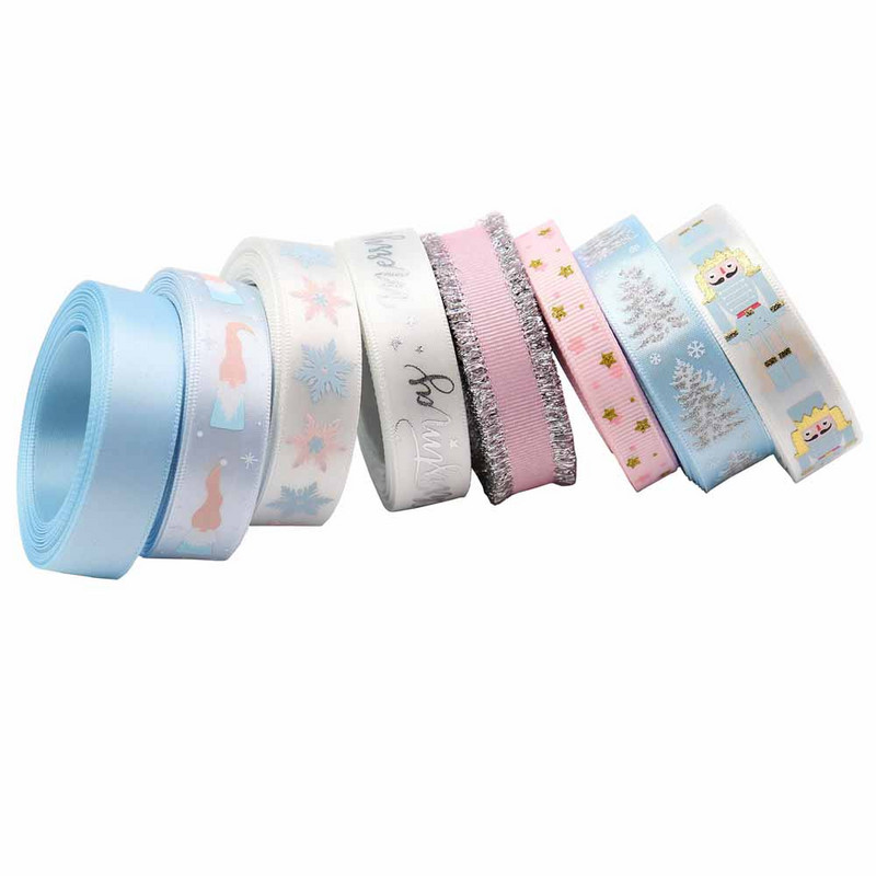 Božićne vrpce od 5 jardi Kutije za darove Pakiranje za vjenčanje Rođendanske proslave Torta Buket cvijeća Dekoracija mašnom DIY