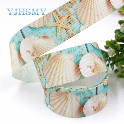 YJHSMY G-18925-1198,25 mm,5 jardi Ookeani seeria merikarp Paelad Termoülekanne Trükitud grosgrain, DIY Rõivamanused