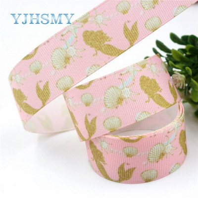 YJHSMY G-18925-1198,25 mm,5 jardi Ookeani seeria merikarp Paelad Termoülekanne Trükitud grosgrain, DIY Rõivamanused