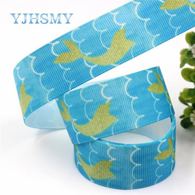 YJHSMY G-18925-1198,25 mm,5 jardi Ookeani seeria merikarp Paelad Termoülekanne Trükitud grosgrain, DIY Rõivamanused