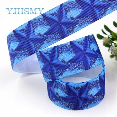 YJHSMY G-18925-1198,25 mm,5 jardi Ookeani seeria merikarp Paelad Termoülekanne Trükitud grosgrain, DIY Rõivamanused