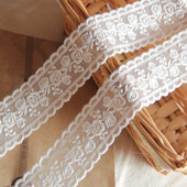 35 MM 1 metar 3D cvjetna vrpca Vez od čipkane tkanine Ručno izrađena mašna Dodaci za kosu DIY čipka za ručni rad g258