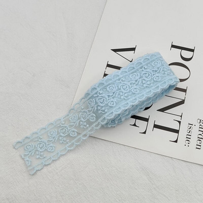 35 MM 1 metar 3D cvjetna vrpca Vez od čipkane tkanine Ručno izrađena mašna Dodaci za kosu DIY čipka za ručni rad g258