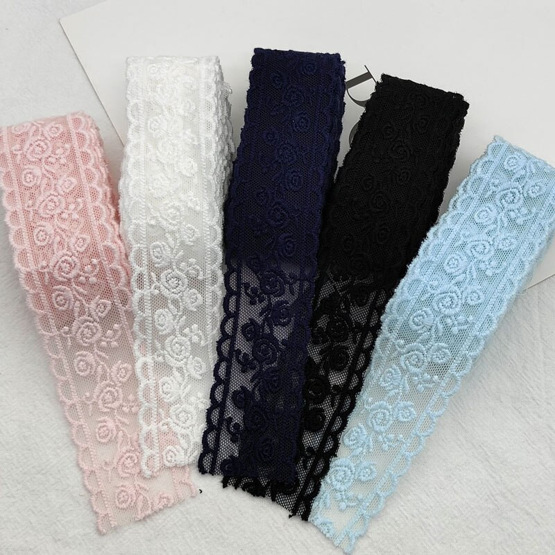35 MM 1 metar 3D cvjetna vrpca Vez od čipkane tkanine Ručno izrađena mašna Dodaci za kosu DIY čipka za ručni rad g258