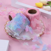 10 jardi/rola Gradijent šareni leptir til Organza vrpca DIY za svečane haljine Dječja haljina 3D leptir čipkana tkanina