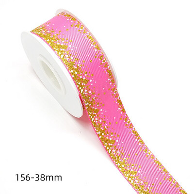 1,5" 38mm Silver Dots Foil Rainbow Printed Grosgrain Κορδέλα για φιόγκους μαλλιών DIY Crafts Χειροποίητα αξεσουάρ. H2204140