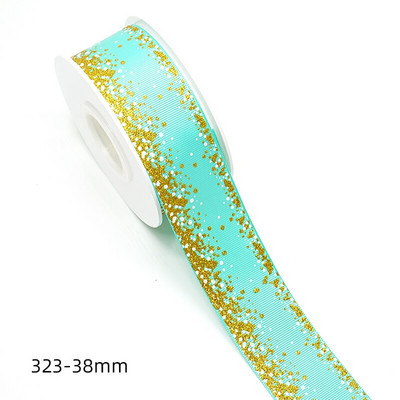 1,5" 38mm Silver Dots Foil Rainbow Printed Grosgrain Κορδέλα για φιόγκους μαλλιών DIY Crafts Χειροποίητα αξεσουάρ. H2204140