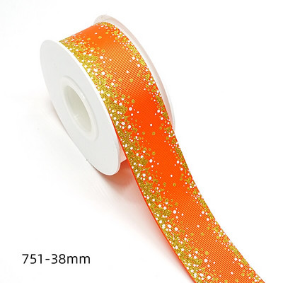 1,5" 38mm Silver Dots Foil Rainbow Printed Grosgrain Κορδέλα για φιόγκους μαλλιών DIY Crafts Χειροποίητα αξεσουάρ. H2204140