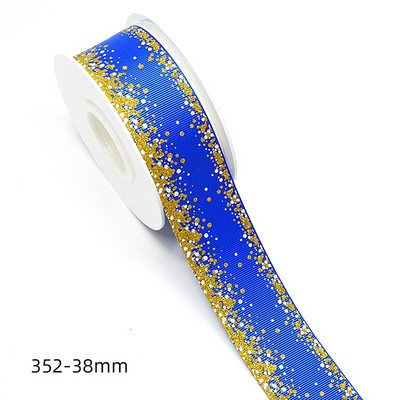 1,5" 38mm Silver Dots Foil Rainbow Printed Grosgrain Κορδέλα για φιόγκους μαλλιών DIY Crafts Χειροποίητα αξεσουάρ. H2204140