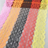 10 jardi ilus kahekordne südamekujuline pitspael näputöö 45MM pitsliist DIY Tikandkanga õmblemine Käsitöötarvikud