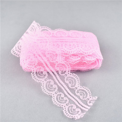 10 jardi ilus kahekordne südamekujuline pitspael näputöö 45MM pitsliist DIY Tikandkanga õmblemine Käsitöötarvikud