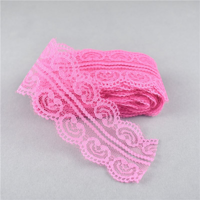 10 jardi ilus kahekordne südamekujuline pitspael näputöö 45MM pitsliist DIY Tikandkanga õmblemine Käsitöötarvikud