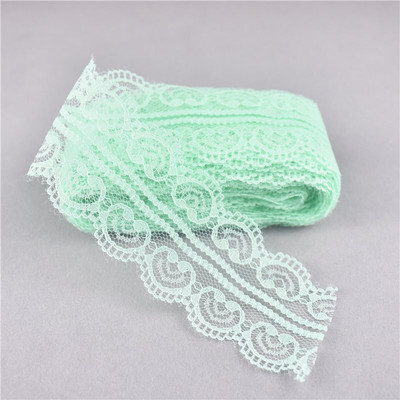 10 jardi ilus kahekordne südamekujuline pitspael näputöö 45MM pitsliist DIY Tikandkanga õmblemine Käsitöötarvikud