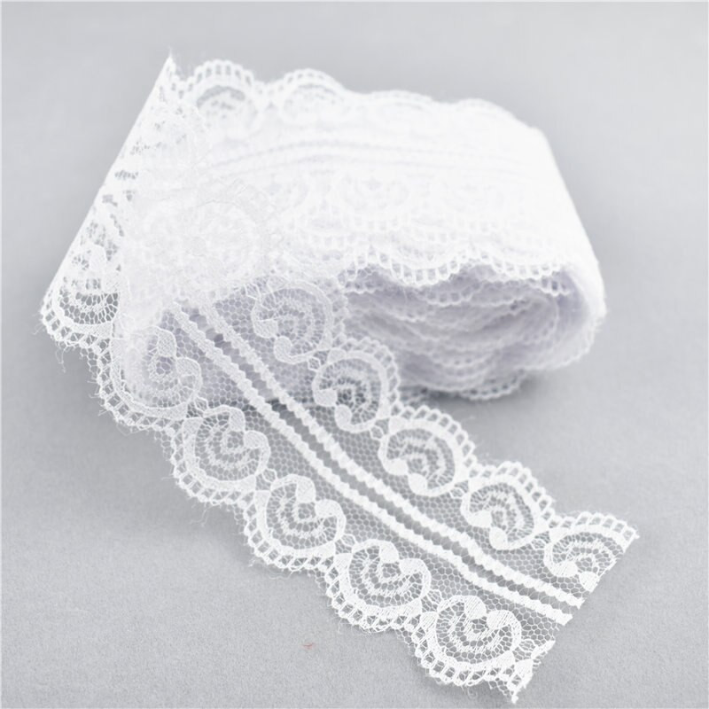 10 jardi ilus kahekordne südamekujuline pitspael näputöö 45MM pitsliist DIY Tikandkanga õmblemine Käsitöötarvikud