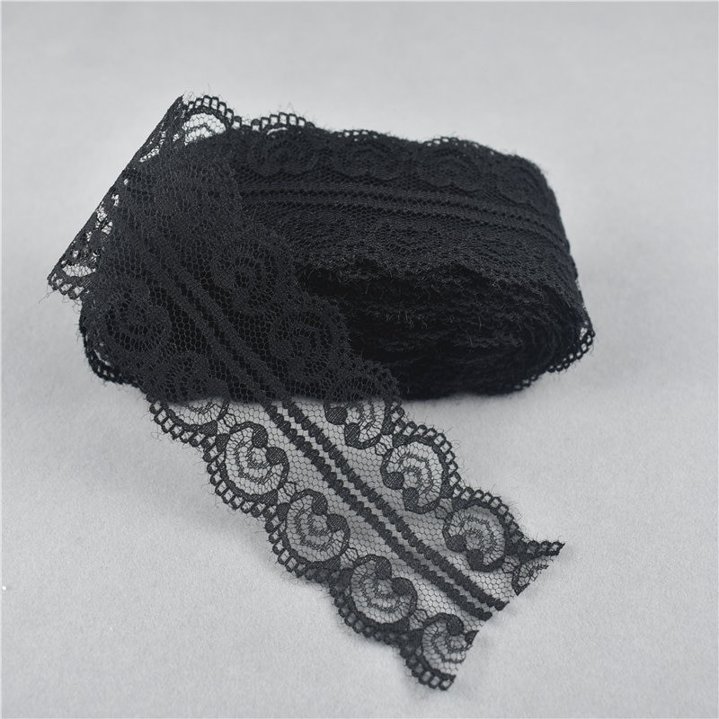 10 jardi ilus kahekordne südamekujuline pitspael näputöö 45MM pitsliist DIY Tikandkanga õmblemine Käsitöötarvikud