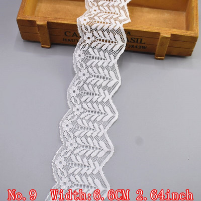 Elastična bijela čipkana vrpca Afrička čipkana tkanina Šivanje Elastičnost Vjenčanica Vjenčanica Dodaci za odjeću Vrpce s vezenom čipkom