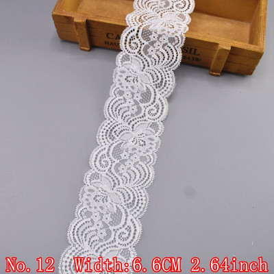 Elastična bijela čipkana vrpca Afrička čipkana tkanina Šivanje Elastičnost Vjenčanica Vjenčanica Dodaci za odjeću Vrpce s vezenom čipkom
