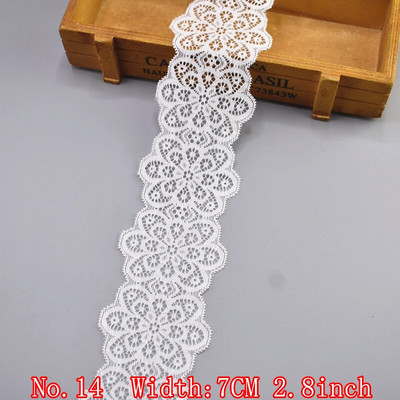 Elastična bijela čipkana vrpca Afrička čipkana tkanina Šivanje Elastičnost Vjenčanica Vjenčanica Dodaci za odjeću Vrpce s vezenom čipkom
