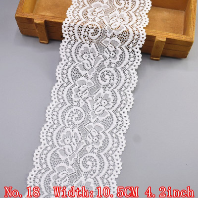 Elastična bijela čipkana vrpca Afrička čipkana tkanina Šivanje Elastičnost Vjenčanica Vjenčanica Dodaci za odjeću Vrpce s vezenom čipkom