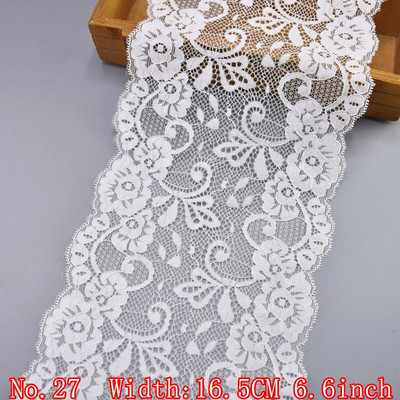 Elastična bijela čipkana vrpca Afrička čipkana tkanina Šivanje Elastičnost Vjenčanica Vjenčanica Dodaci za odjeću Vrpce s vezenom čipkom