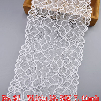 Elastična bijela čipkana vrpca Afrička čipkana tkanina Šivanje Elastičnost Vjenčanica Vjenčanica Dodaci za odjeću Vrpce s vezenom čipkom