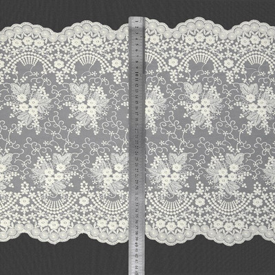 Besplatna dostava Nova dvostrana meka mreža izvezena čipkana tkanina Kauč Zavjesa Odjeća Čipkani ukrasi Dodaci Širina 40 cm3 jarda/lot