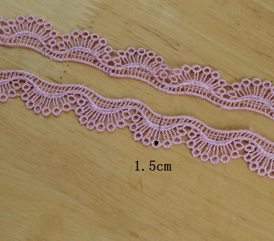5 meetrit lillega tikitud pitsliist hall roosa elevandiluu pitslint kangast õmblemine kostüümkübara kingade kaunistuseks 1,5 cm