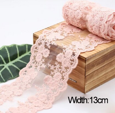 Διχτυωτό Δαντελένιο Κέντημα Χειροποίητο DIY Κεντήματα Ραπτικής Αξεσουάρ Ραπτικής Υφασμάτινη Διακόσμηση ρούχων 14Υάρδες 13cm 418