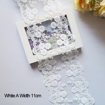 Διχτυωτό Δαντελένιο Κέντημα Χειροποίητο DIY Κεντήματα Ραπτικής Αξεσουάρ Ραπτικής Υφασμάτινη Διακόσμηση ρούχων 14Υάρδες 13cm 418