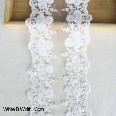 Διχτυωτό Δαντελένιο Κέντημα Χειροποίητο DIY Κεντήματα Ραπτικής Αξεσουάρ Ραπτικής Υφασμάτινη Διακόσμηση ρούχων 14Υάρδες 13cm 418