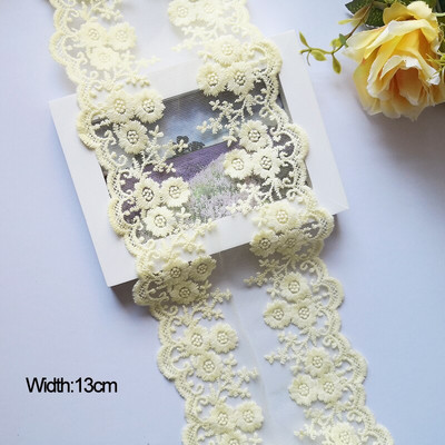 Διχτυωτό Δαντελένιο Κέντημα Χειροποίητο DIY Κεντήματα Ραπτικής Αξεσουάρ Ραπτικής Υφασμάτινη Διακόσμηση ρούχων 14Υάρδες 13cm 418