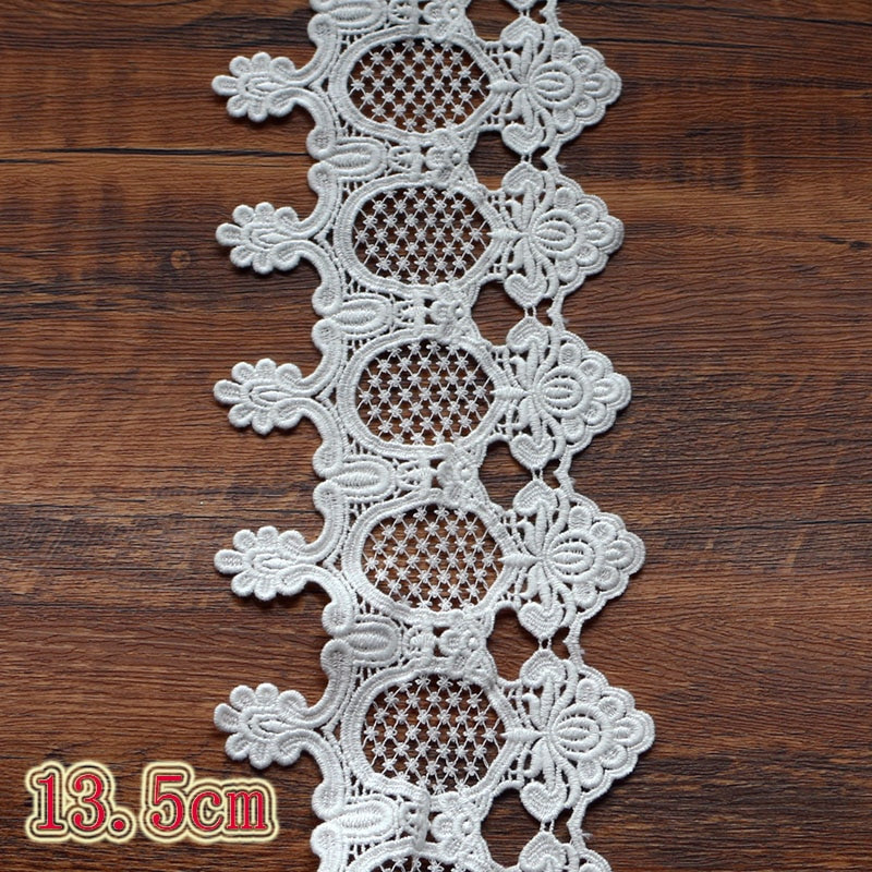 1 αυλή DIY υφασμάτινη κορδέλα δαντέλα Λευκό υδατοδιαλυτό γάλα δαντέλα κέντημα δαντέλα διακόσμηση γάμου υφάσματα σπιτιού