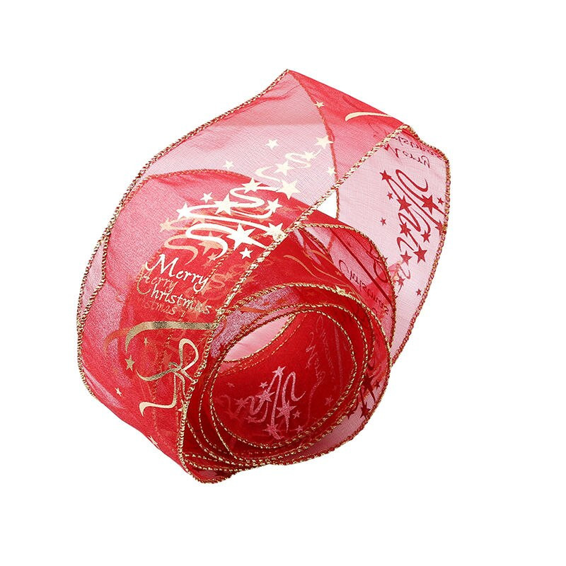 6,3 cm laius 2M pikkus jõuludekoratiivsed paelad puuder satiinlint käsitööpaelad jõulupuu kaunistamiseks vibude tegemine