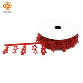 10 meetrit 35 mm lausriidest paelad riidest täht trimmitud pits isetehtud käsitöö Rippuvad uusaasta jõulupuu kaunistus