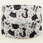 22 mm 25 mm 38 mm 75 mm Grosgrain vrpca s otisnutim crtežom mačke ukras za zabavu 10 jardi X-04374