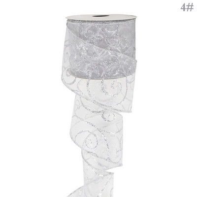 9M 63 mm Božićne satenske vrpce Rukotvorine DIY Traka Mašne za poklone za vjenčanje Prirodne vrpce od organze Šivanje Dekoracija odjeće