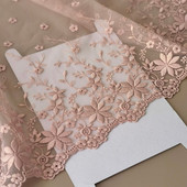 1 yarda 26 CM lățime tul brodat plasă dantelă țesătură pentru franjuri petrecere rochii de mireasă artizanat accesorii de cusut accesorii africane