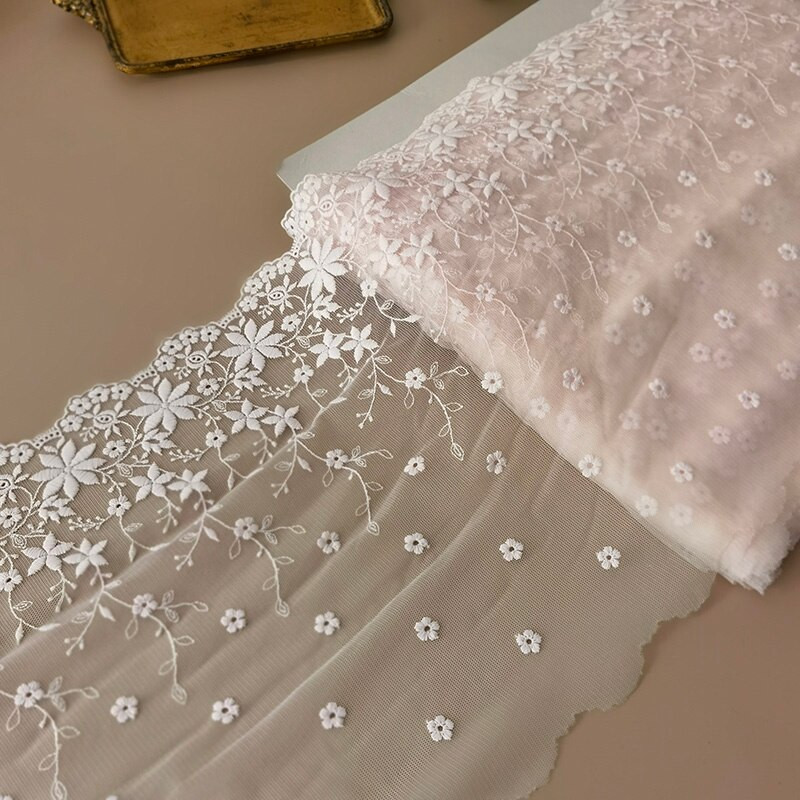 1 yarda 26 CM lățime tul brodat plasă dantelă țesătură pentru franjuri petrecere rochii de mireasă artizanat accesorii de cusut accesorii africane