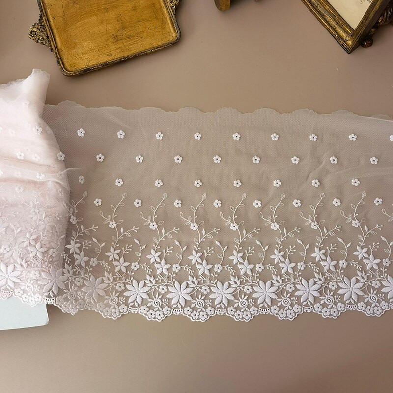 1 yarda 26 CM lățime tul brodat plasă dantelă țesătură pentru franjuri petrecere rochii de mireasă artizanat accesorii de cusut accesorii africane